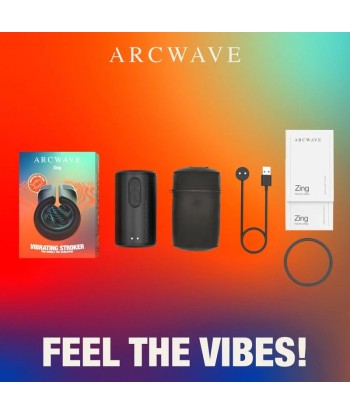 ARCWAVE - ZING MASTURBADOR MASCULINO VIBRADOR CON DOBLE MOTOR NEGRO