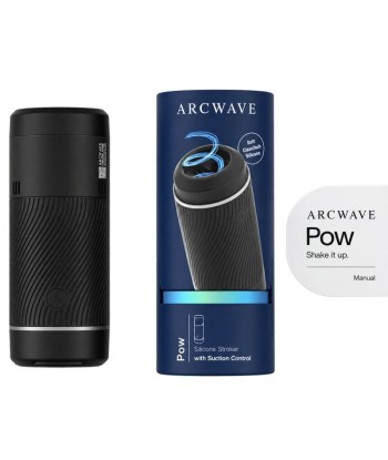 ARCWAVE - POW MASTURBADOR MANUAL CON CONTROL DE SUCCIÓN NEGRO