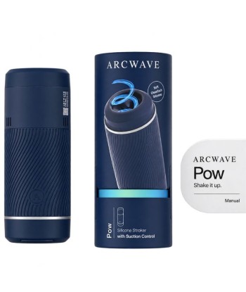 ARCWAVE - POW MASTURBADOR MANUAL CON CONTROL DE SUCCIÓN AZUL