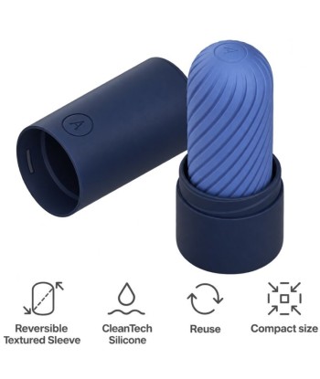 ARCWAVE - GHOST MASTURBADOR REVERSIBLE DE SILICONA AZUL