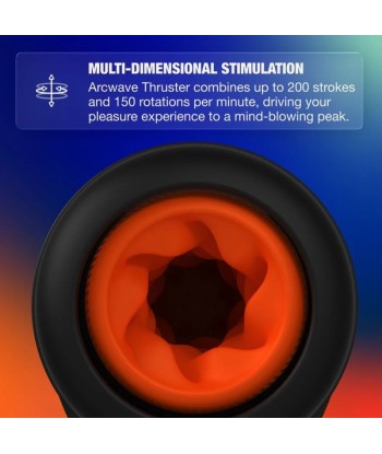 ARCWAVE - THRUSTER MASTURBADOR MASCULINO AUTOMÁTICO CON VAIVÉN, ROTACIÓN Y CONTROL