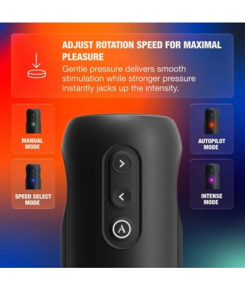 ARCWAVE - ORBIT MASTURBADOR MASCULINO GIRATORIO 360° CON CONTROL MEDIANTE APLICACIÓN NEGRO