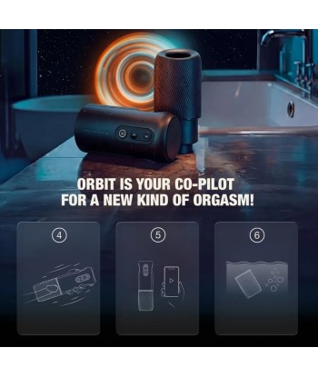 ARCWAVE - ORBIT MASTURBADOR MASCULINO GIRATORIO 360° CON CONTROL MEDIANTE APLICACIÓN NEGRO