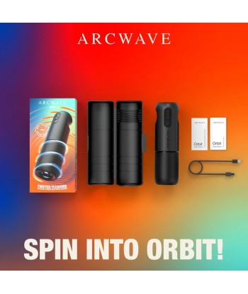 ARCWAVE - ORBIT MASTURBADOR MASCULINO GIRATORIO 360° CON CONTROL MEDIANTE APLICACIÓN NEGRO