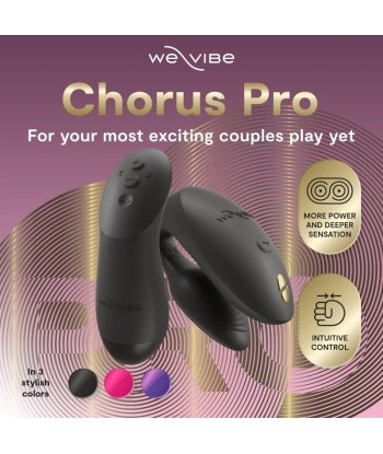 WE-VIBE - CHORUS PRO VIBRADOR PREMIUM PARA PAREJAS NEGRO SATINADO