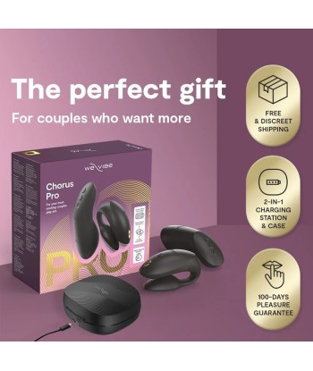 WE-VIBE - CHORUS PRO VIBRADOR PREMIUM PARA PAREJAS NEGRO SATINADO