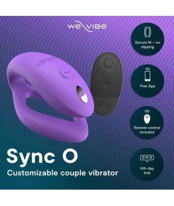 WE-VIBE - SYNC O VIBRADOR PARA PAREJAS CON ESTIMULACIÓN ENVOLVENTE PÚRPURA CLARO