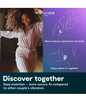 WE-VIBE - SYNC O VIBRADOR PARA PAREJAS CON ESTIMULACIÓN ENVOLVENTE PÚRPURA CLARO