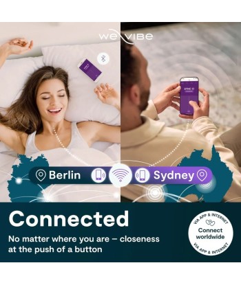 WE-VIBE - SYNC O VIBRADOR PARA PAREJAS CON ESTIMULACIÓN ENVOLVENTE PÚRPURA CLARO