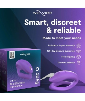 WE-VIBE - SYNC O VIBRADOR PARA PAREJAS CON ESTIMULACIÓN ENVOLVENTE PÚRPURA CLARO