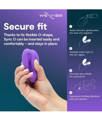 WE-VIBE - SYNC O VIBRADOR PARA PAREJAS CON ESTIMULACIÓN ENVOLVENTE PÚRPURA CLARO