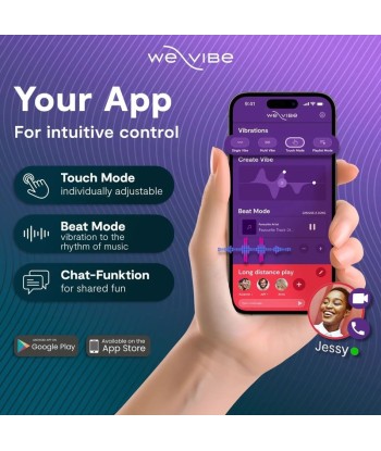 WE-VIBE - SYNC O VIBRADOR PARA PAREJAS CON ESTIMULACIÓN ENVOLVENTE PÚRPURA CLARO