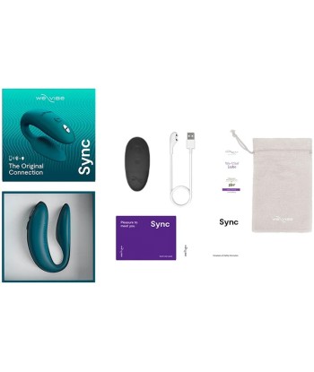 WE-VIBE - SYNC 2 VIBRADOR AJUSTABLE PARA PAREJAS VERDE TERCIOPELO