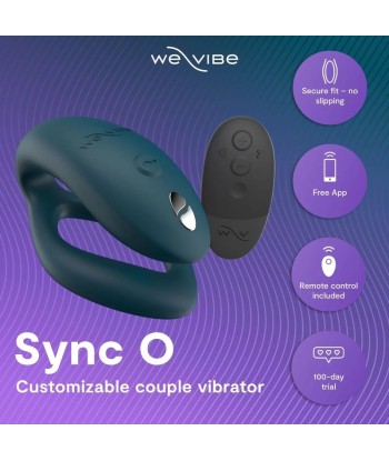 WE-VIBE - SYNC 2 VIBRADOR AJUSTABLE PARA PAREJAS VERDE TERCIOPELO