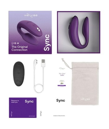 WE-VIBE - SYNC 2 VIBRADOR AJUSTABLE PARA PAREJAS PÚRPURA
