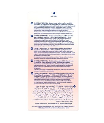 CONTROL - HYDRAFEEL PRESERVATIVOS ULTRAFINOS CON ÁCIDO HIALURÓNICO 10 UDS