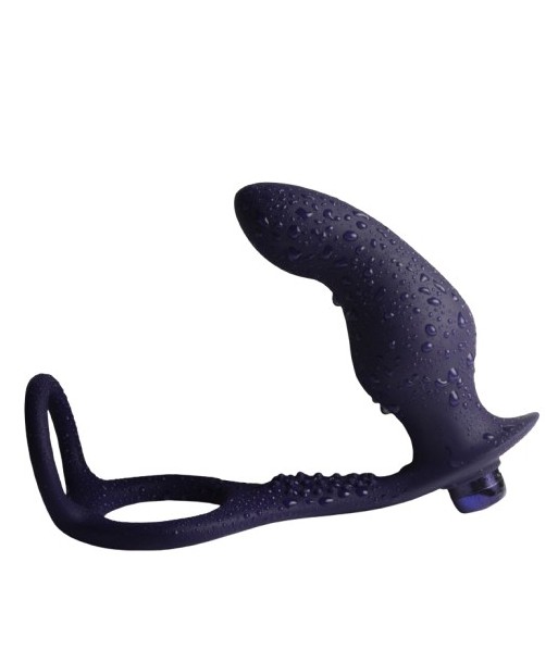 ROCKS-OFF - NOVA ZENTURIAN PLUG PROSTÁTICO VIBRADOR CON ANILLOS 16 MODOS AZUL OSCURO