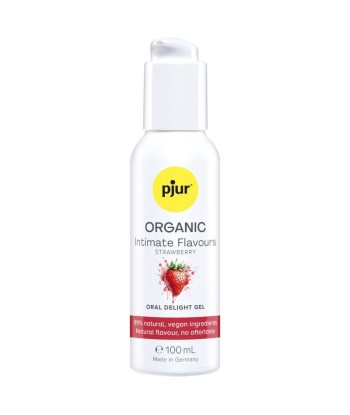 PJUR - ORGANIC INTIMATE FLAVOURS GEL ÍNTIMO ORAL SABOR FRESA 100 ML