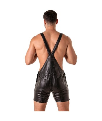 LOCKER GEAR - PUNCH HOLE LEATHERETTE PETO CORTO NEGRO S