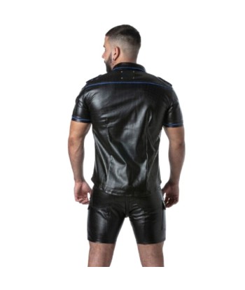 LOCKER GEAR - PUNCH HOLE LEATHERETTE CAMISA BLANCO S