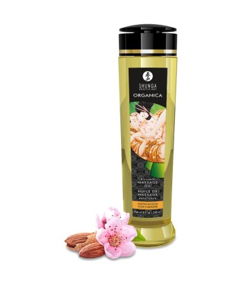 SHUNGA - ORGANICA ACEITE DE MASAJE COMESTIBLE FLOR DE ALMENDRO 240 ML