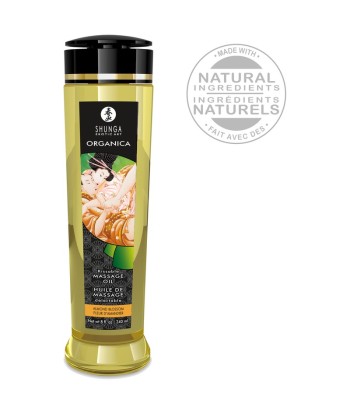 SHUNGA - ORGANICA ACEITE DE MASAJE COMESTIBLE FLOR DE ALMENDRO 240 ML