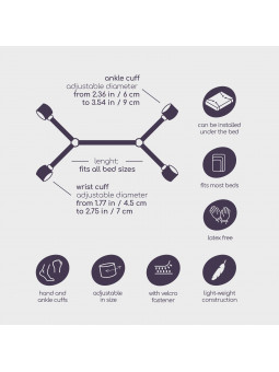 RESTRICCIONES UNIVERSALES BED RESTRAINTS CRUSHIOUS