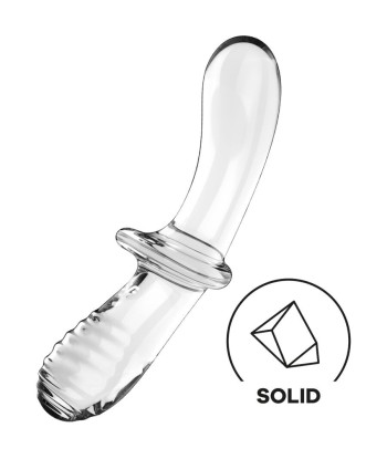 SATISFYER - DOUBLE CRYSTAL DILDO TRANSPARENTE