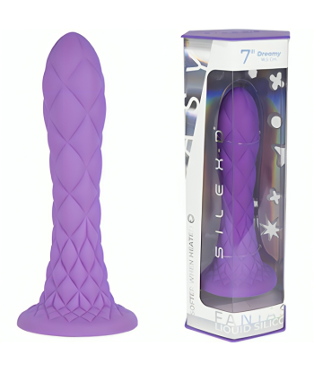SILEXD - DREAMY DILDO FANTASY SILICONA LIQUIDA TERMOREACTIVO VIOLETA 18.5 CM