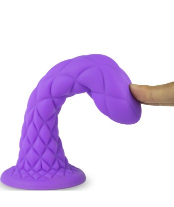 SILEXD - DREAMY DILDO FANTASY SILICONA LIQUIDA TERMOREACTIVO VIOLETA 18.5 CM