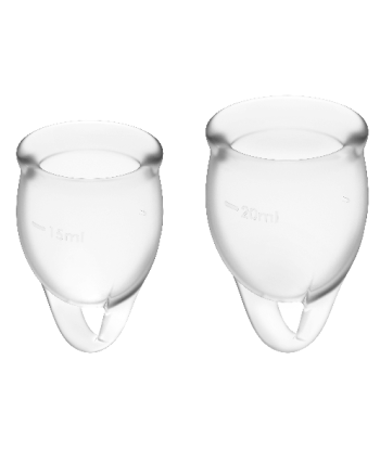 SATISFYER - FEEL CONFIDENT KIT COPA MENSTRUAL AZUL INTENSO 15 20 ML