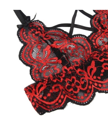 SUBBLIME - SET DOS PIEZAS TOP Y PANTIES ENCAJE S-M