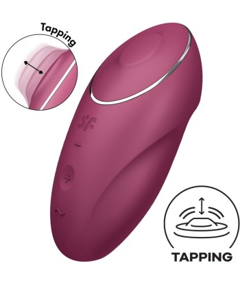 SATISFYER - TAP and CLIMAX 1 VIBRADOR LAY-ON ROJO