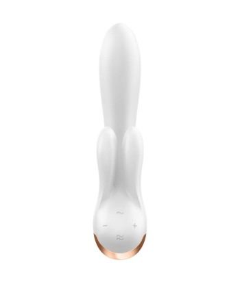 SATISFYER - DOUBLE FLEX VIBRADOR APP BLANCO