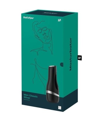 SATISFYER - MASTURBADOR MEN CLASSIC PLATA SATISFYER - MASTURBADOR MEN CLASSIC PLATA