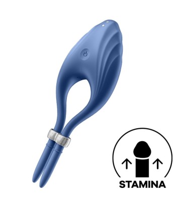 SATISFYER - DUELIST ANILLO VIBRADOR AZUL