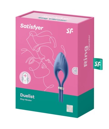 SATISFYER - DUELIST ANILLO VIBRADOR AZUL