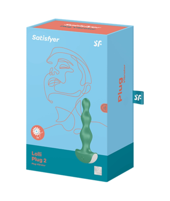 SATISFYER - LOLLI PLUG 2 PLUG VIBRATOR VERDE