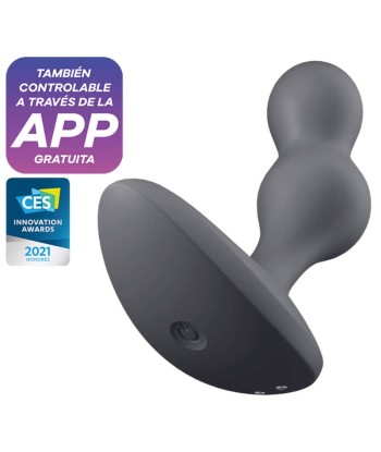 SATISFYER - DEEP DIVER PLUG VIBRADOR APP GRIS