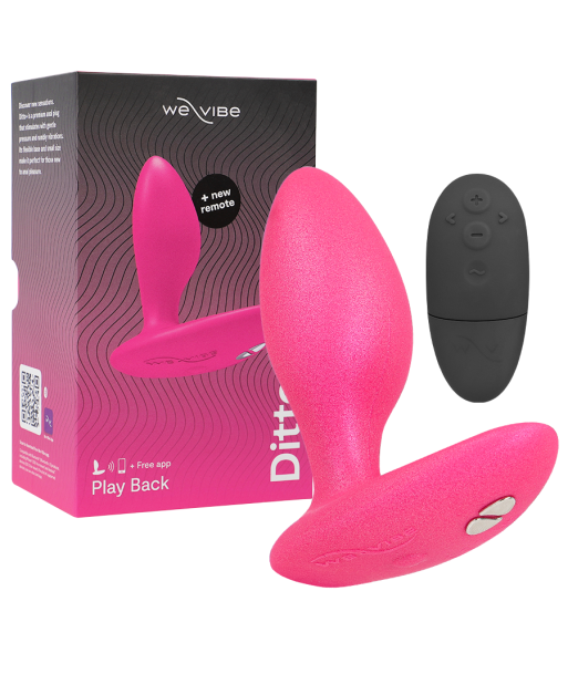 WE-VIBE - DITTO PLUG ANAL VIBRADOR ROSA