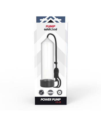 PUMP ADDICTED - BOMBA ERECCIÓN RX5 TRANSPARENTE