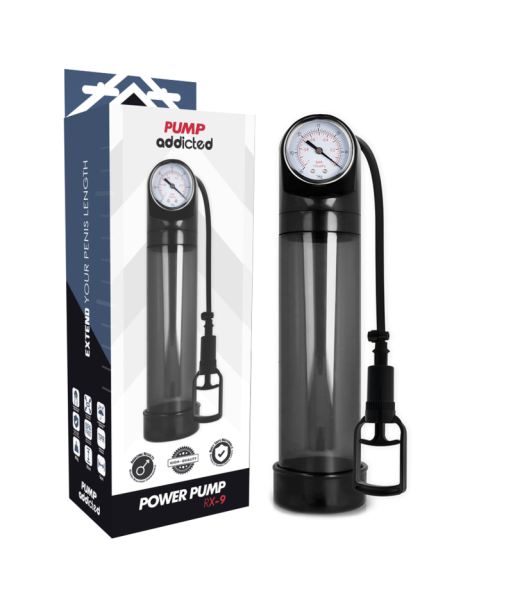 PUMP ADDICTED - BOMBA ERECCIÓN RX9 NEGRO PUMP ADDICTED - BOMBA ERECCIÓN RX9 NEGRO