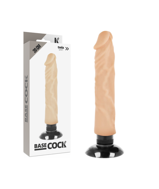 BASECOCK - VIBRADOR REALÍSTICO 2-1 NATURAL 20 CM -O- 4 CM BASECOCK - VIBRADOR REALÍSTICO 2-1 NATURAL 20 CM -O- 4 CM