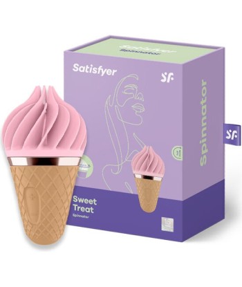 SATISFYER - SWEET TREAT SPINNATOR MARRÓN and ROSA