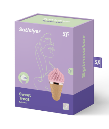 SATISFYER - SWEET TREAT SPINNATOR MARRÓN and ROSA