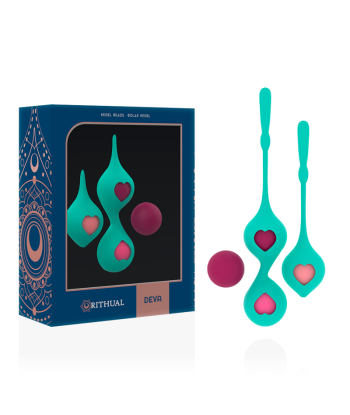 SET DEVA RITUAL ENTRENAMIENTO PELVICO VERDE AQUA