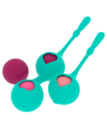 SET DEVA RITUAL ENTRENAMIENTO PELVICO VERDE AQUA