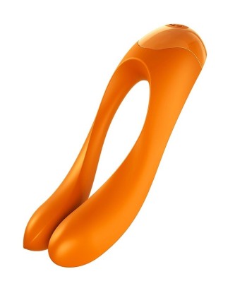 SATISFYER - CANDY CANE VIBRADOR DEDO NARANJA