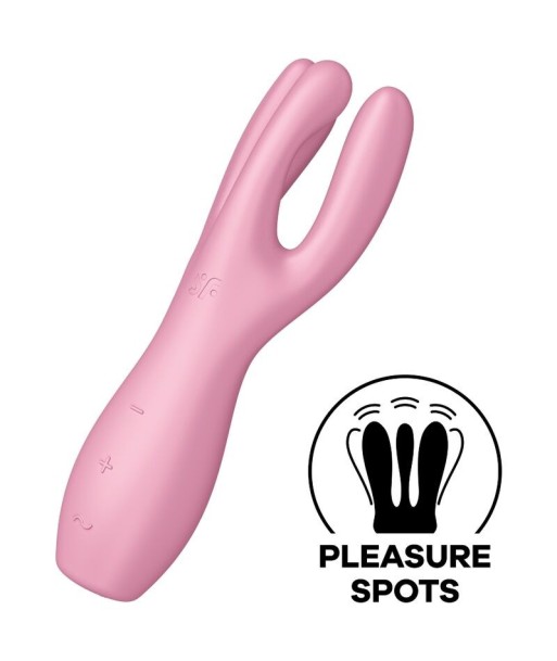 SATISFYER - THREESOME 3 VIBRADOR ROSA SATISFYER - THREESOME 3 VIBRADOR ROSA
