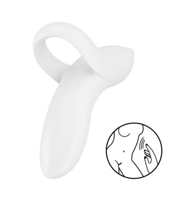 SATISFYER - BOLD LOVER DEDAL VIBRADOR BLANCO